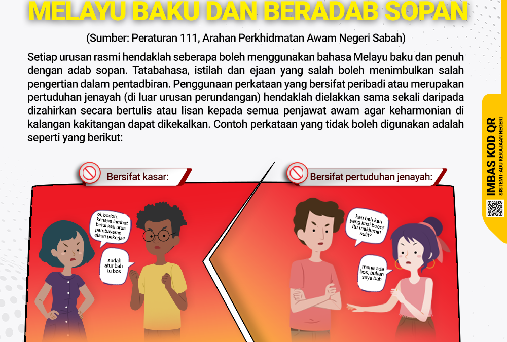 Menggunakan Bahasa Melayu Baku dan Sopan