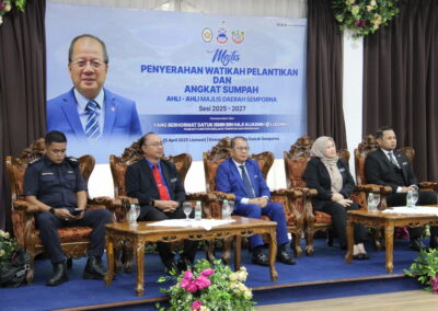 Watikah Perlantikan Dan Majlis Angkat Sumpah Ahli-Ahli Majlis Daerah Semporna Sesi 2025-2027